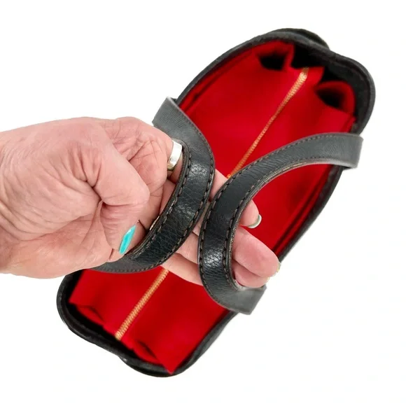 Salvatore Ferragamo Pebbled Leather Tote Satchel Bag Black, RARE Vintage - Picture 12 of 17